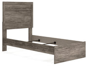 Ralinksi Gray Twin Panel Bed with Mirrored Dresser from Ashley - Luna Furniture
