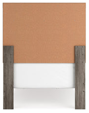 Ralinksi Gray Twin Panel Bed with Mirrored Dresser from Ashley - Luna Furniture