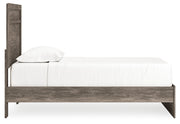 Ralinksi Gray Twin Panel Bed with Mirrored Dresser from Ashley - Luna Furniture