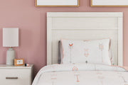 Stelsie White Twin Panel Bed -  Ashley - Luna Furniture