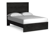Belachime Black Full Panel Bed -  - Luna Furniture