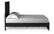 Belachime Charcoal Queen Panel Bed and Nightstand from Ashley - Luna Furniture