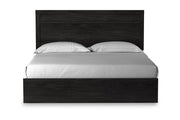Belachime Black King Panel Bed -  - Luna Furniture