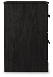 Belachime Charcoal Queen Panel Bed and Nightstand from Ashley - Luna Furniture