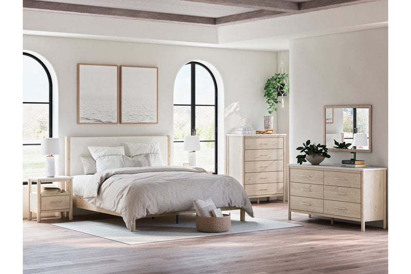 Cadmori Two-tone Dresser and Mirror -  Ashley - Luna Furniture
