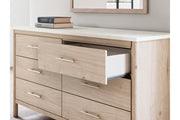 Cadmori Two-tone Dresser and Mirror -  Ashley - Luna Furniture