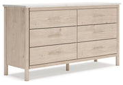 Cadmori Two-tone Queen Upholstered Panel Bed, Dresser and Nightstand from Ashley - Luna Furniture