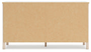 Cadmori Two-tone Queen Upholstered Panel Bed, Dresser and Nightstand from Ashley - Luna Furniture