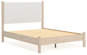 Cadmori Two-tone Queen Upholstered Panel Bed, Dresser and Nightstand from Ashley - Luna Furniture