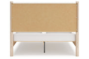 Cadmori Two-tone Queen Upholstered Platform Bed from Ashley - Luna Furniture