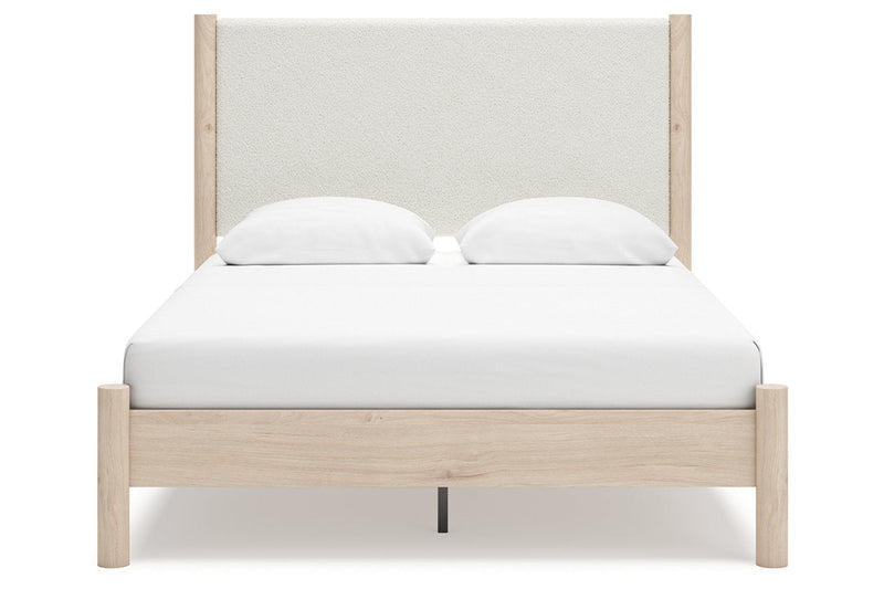 Cadmori Two-tone Queen Upholstered Platform Bed from Ashley - Luna Furniture