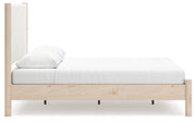 Cadmori Two-tone Queen Upholstered Panel Bed, Dresser and Nightstand from Ashley - Luna Furniture