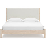 Cadmori Two-tone Upholstered Panel Bedroom Set from Ashley - Luna Furniture