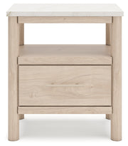 Cadmori Two-tone Queen Upholstered Panel Bed, Dresser and Nightstand from Ashley - Luna Furniture
