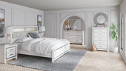 Altyra White King Panel Bookcase Bed, Dresser and Mirror from Ashley - Luna Furniture
