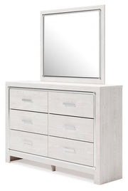Altyra White Twin Panel Bed, Dresser and Mirror from Ashley - Luna Furniture