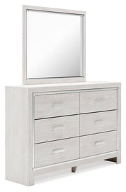Altyra White Twin Panel Bed, Dresser and Mirror from Ashley - Luna Furniture