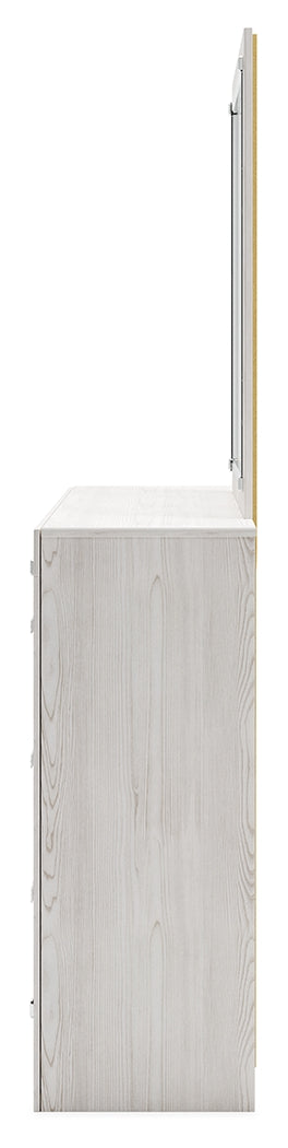 Altyra White Twin Panel Bed, Dresser, Mirror and Nightstand from Ashley - Luna Furniture