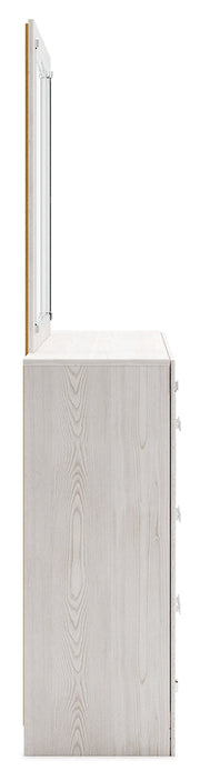 Altyra White Twin Panel Bed, Dresser, Mirror and Nightstand from Ashley - Luna Furniture
