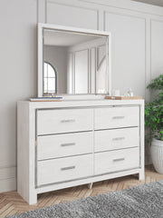 Altyra White Twin Panel Bed, Dresser and Mirror from Ashley - Luna Furniture