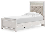Altyra White Twin Panel Bed, Dresser, Mirror and Nightstand from Ashley - Luna Furniture