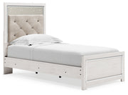 Altyra White Twin Panel Bed, Dresser, Mirror and Nightstand from Ashley - Luna Furniture