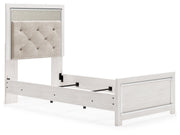 Altyra White Twin Panel Bed, Dresser and Mirror from Ashley - Luna Furniture