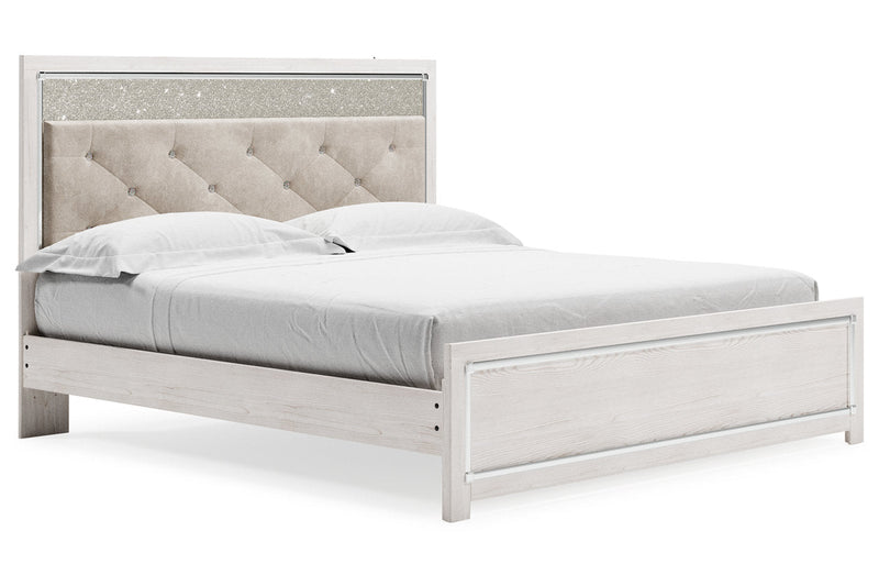 Altyra White King Platform Bed from Ashley - Luna Furniture
