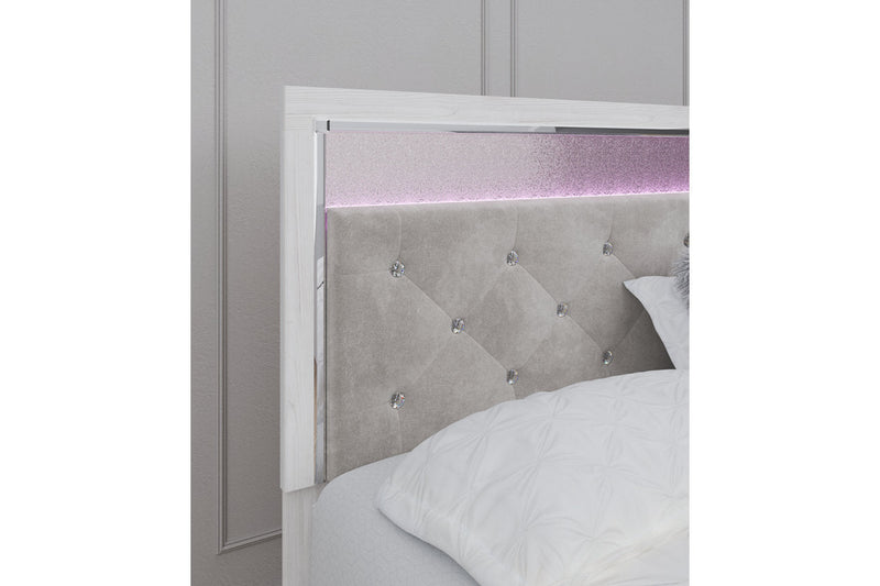 Altyra White King Platform Bed from Ashley - Luna Furniture