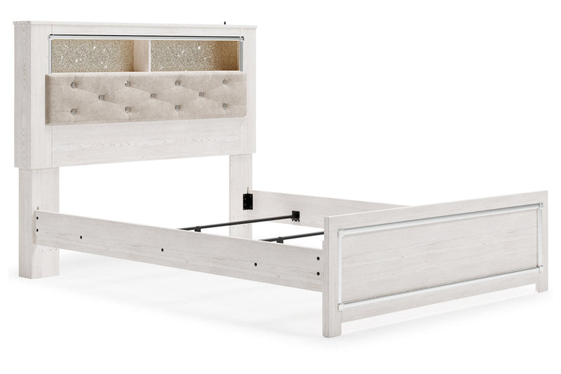 Altyra White Queen Panel Bookcase Bed from Ashley - Luna Furniture