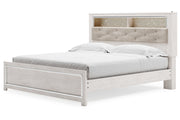 Altyra White King Platform Bookcase Bed from Ashley - Luna Furniture