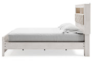 Altyra White King Platform Bookcase Bed from Ashley - Luna Furniture