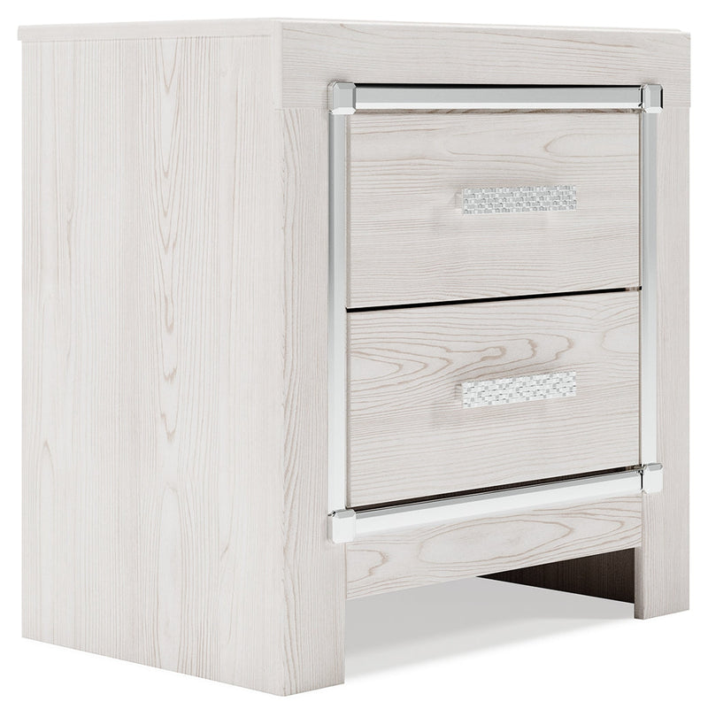 Altyra White Twin Panel Bed, Dresser, Mirror and Nightstand from Ashley - Luna Furniture