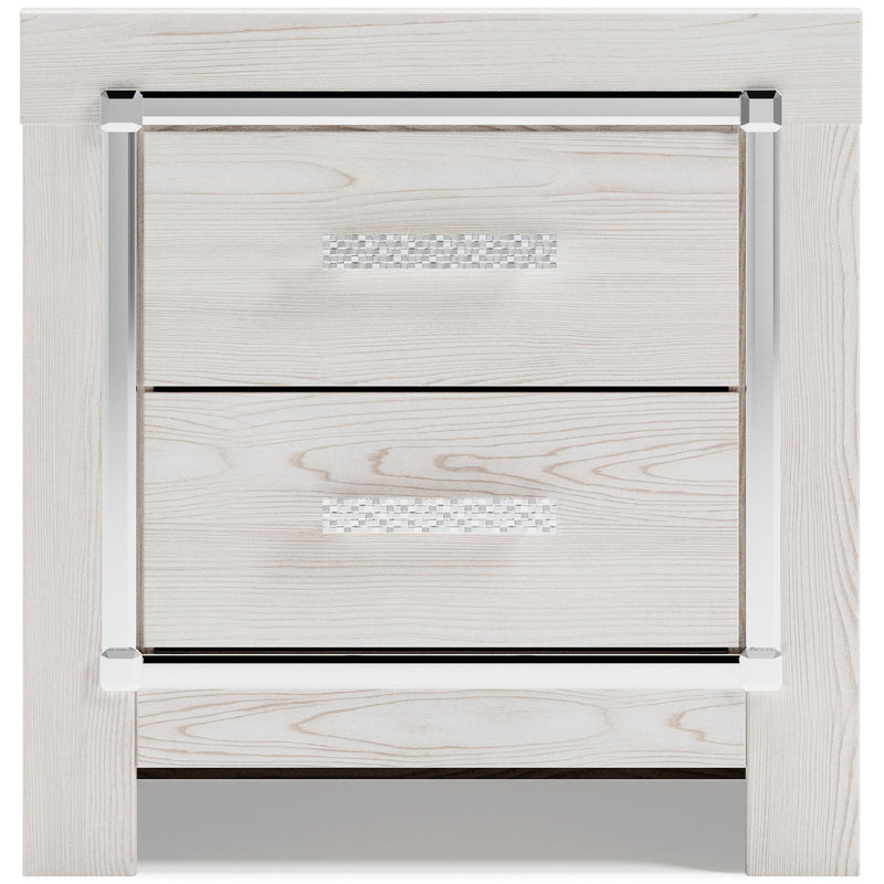 Altyra White LED Bookcase Upholstered Panel Bedroom Set from Ashley - Luna Furniture