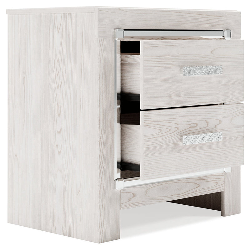 Altyra White Twin Panel Bed, Dresser, Mirror and Nightstand from Ashley - Luna Furniture