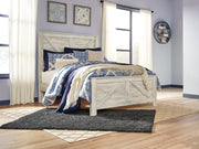 Bellaby Queen Crossbuck Panel Bed, Dresser and Mirror from Ashley - Luna Furniture