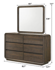 Kinkaid Warm Wood Dresser from Crown Mark - Luna Furniture