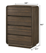 Kinkaid Warm Wood Chest from Crown Mark - Luna Furniture