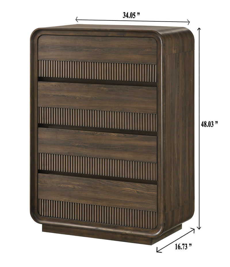 Kinkaid Warm Wood Chest from Crown Mark - Luna Furniture