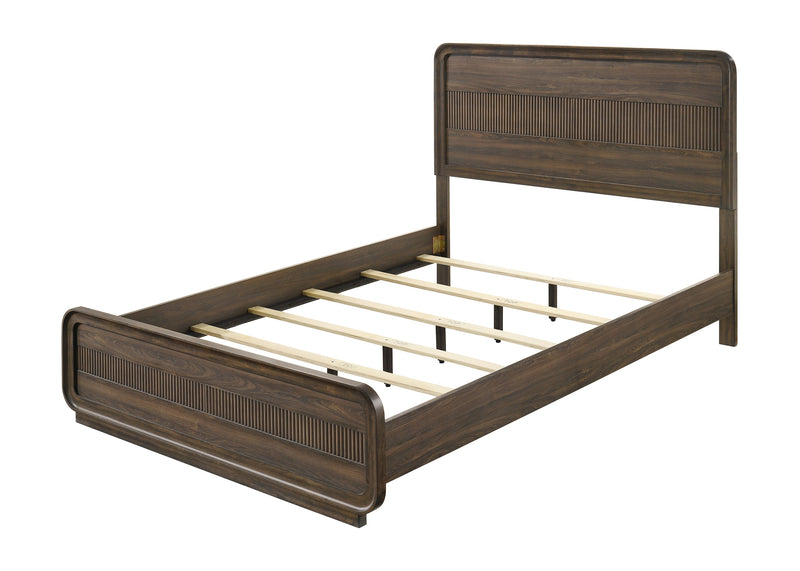 Kinkaid Warm Wood Queen Bed from Crown Mark - Luna Furniture
