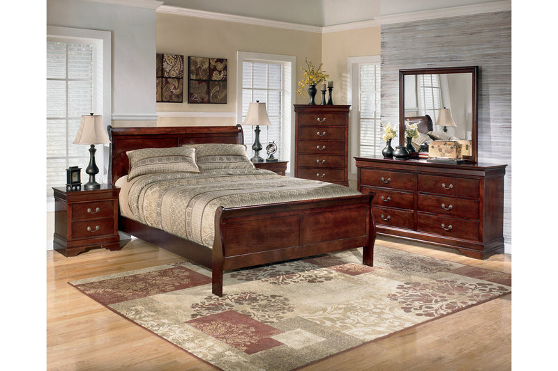 Alisdair Reddish Brown Dresser and Mirror -  Ashley - Luna Furniture