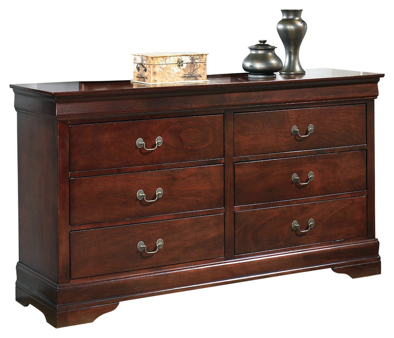 Alisdair Brown Queen Sleigh Bed, Dresser, Chest and Nightstand from Ashley - Luna Furniture