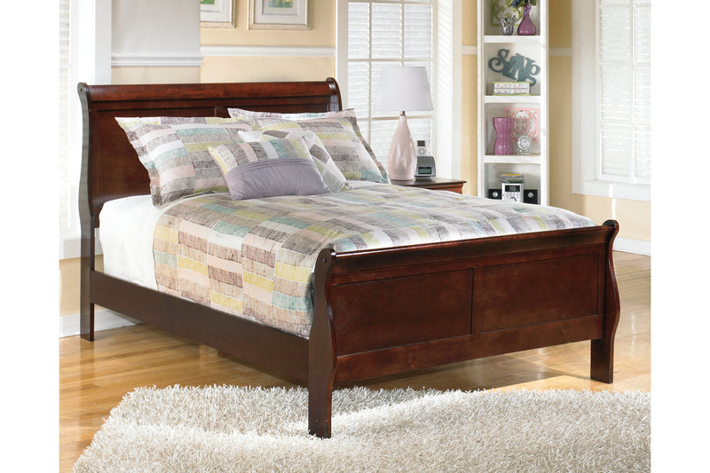 Alisdair Dark Brown Full Sleigh Bed - Ashley - Luna Furniture