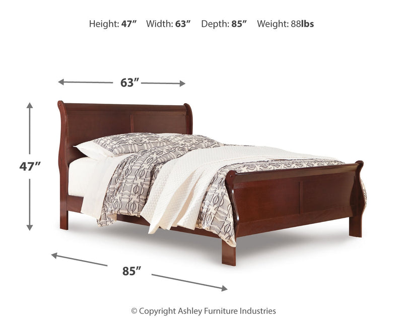 Alisdair Brown Queen Sleigh Bed, Dresser, Chest and Nightstand from Ashley - Luna Furniture