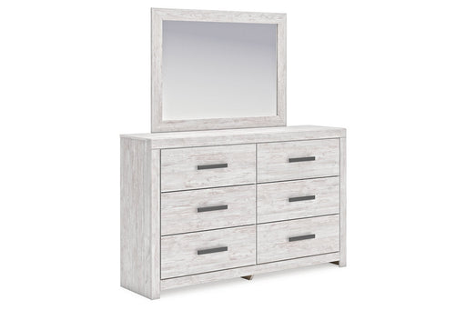 Cayboni Whitewash Dresser and Mirror -  Ashley - Luna Furniture