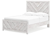Cayboni Whitewash Full Panel Bed -  Ashley - Luna Furniture