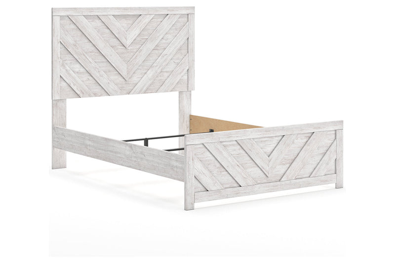 Cayboni Whitewash Full Panel Bed -  Ashley - Luna Furniture