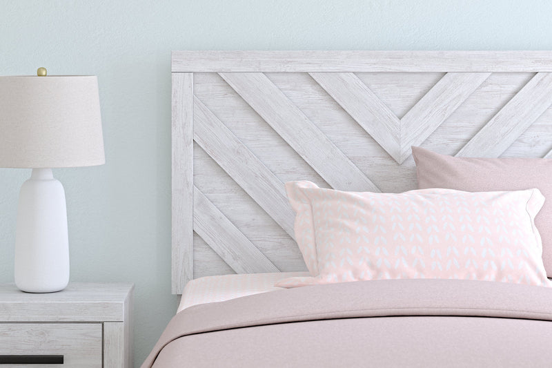 Cayboni Whitewash Full Panel Bed -  Ashley - Luna Furniture