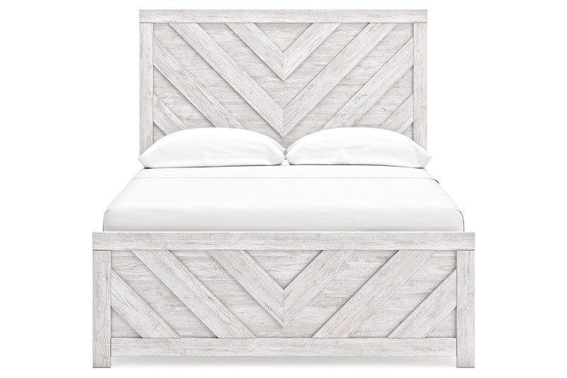 Cayboni Whitewash Full Panel Bed -  Ashley - Luna Furniture