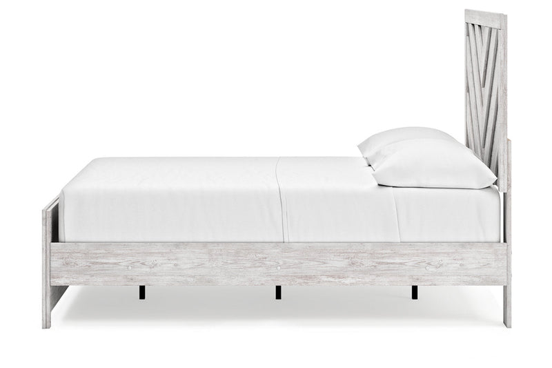 Cayboni Whitewash Full Panel Bed -  Ashley - Luna Furniture